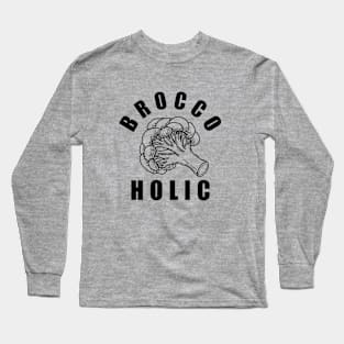 Cute Funny Diet Broccoholic Vegan Long Sleeve T-Shirt